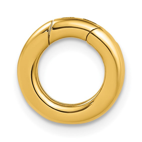 14 KT Round Push Clasp thick 12mm.