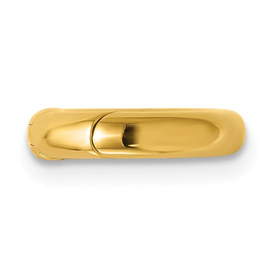 14 KT Round Push Clasp thick 12mm.