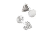 14 KT Nap Earrings Diamond Cross (Pair)