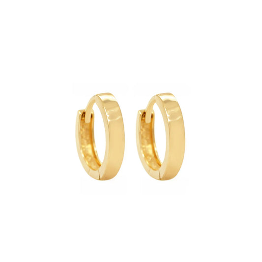 14 KT Polished Childrens huggie
