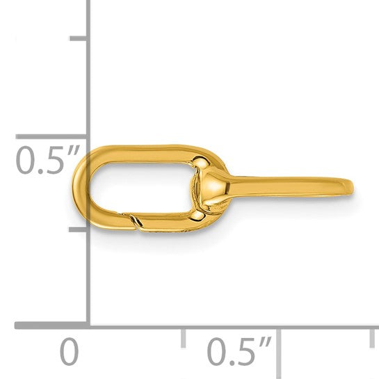 14 KT Paperclip Push Clasp new
