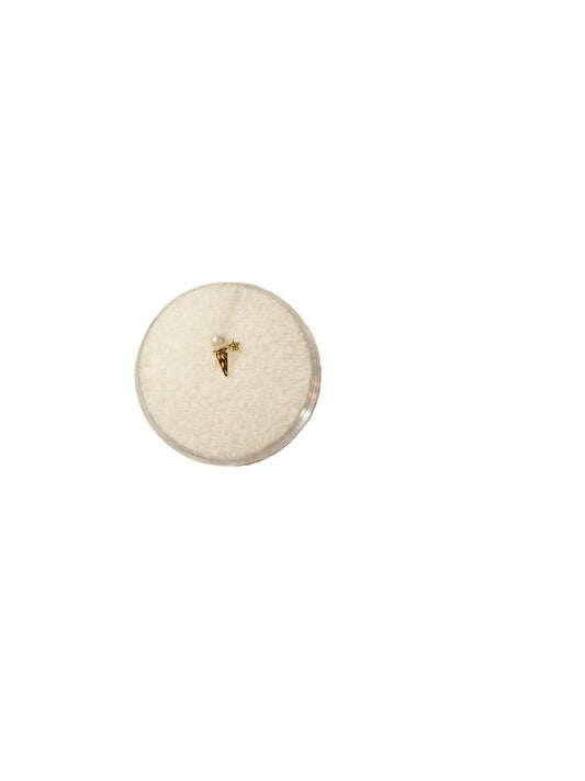 Cartilage Cone Pearl top 14 KT piercing earring