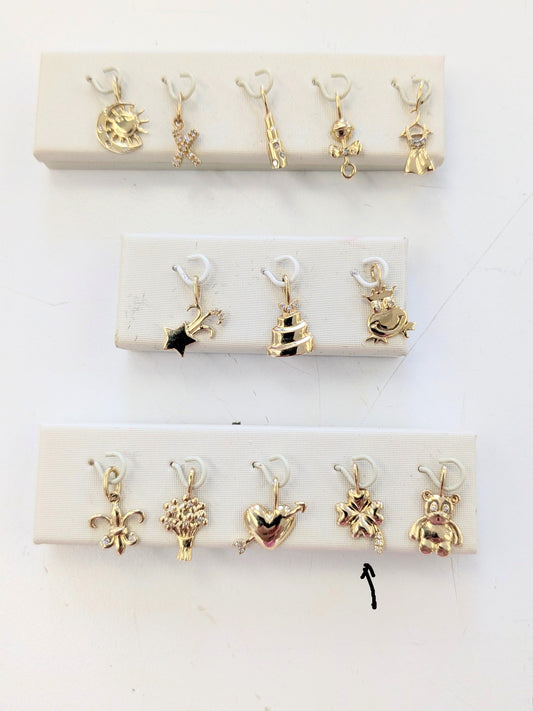 Shamrock 14 KT Gold Charm