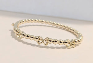 Gold Plated Bows Bangle
