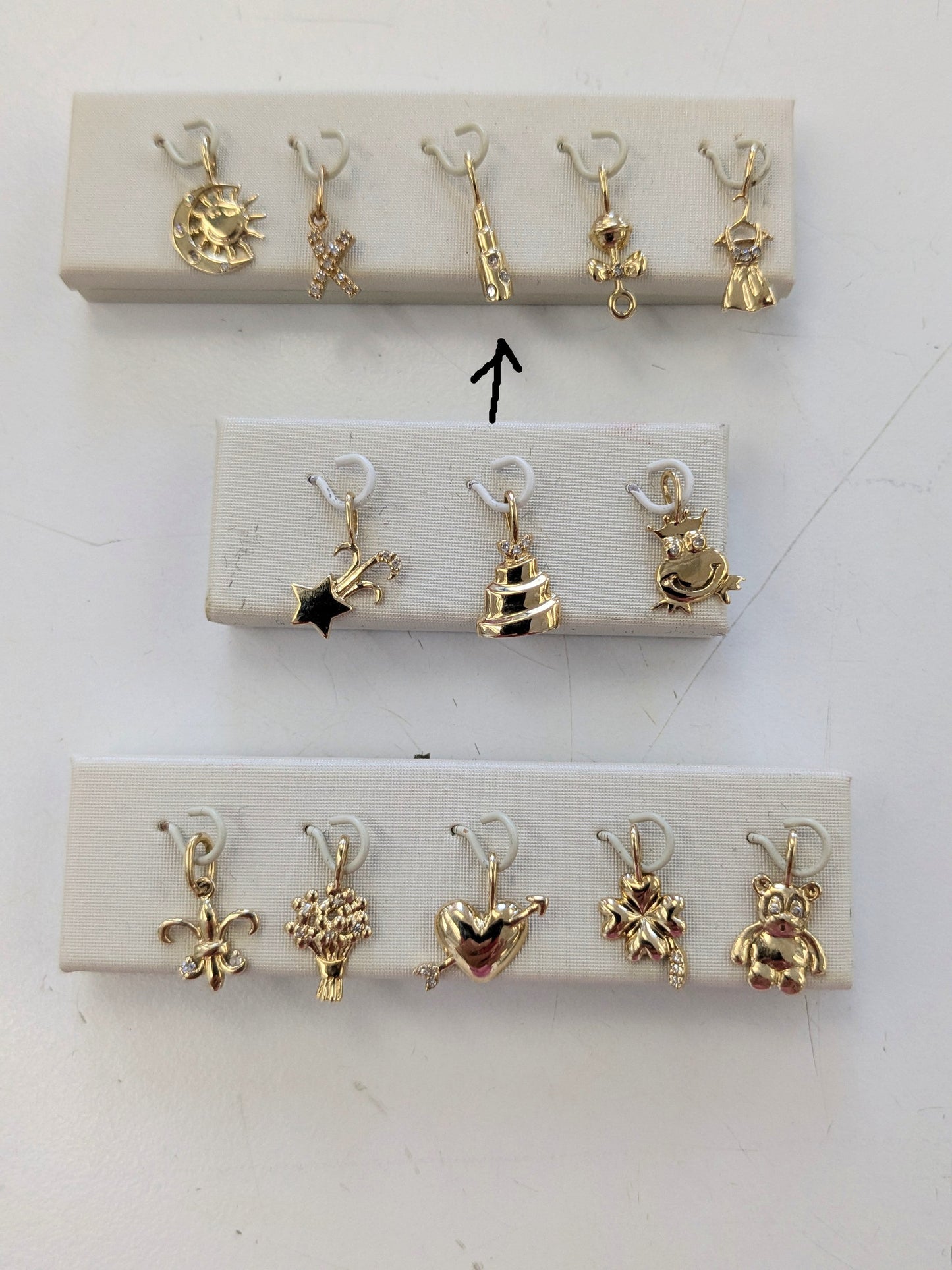 Lipstick gold charm