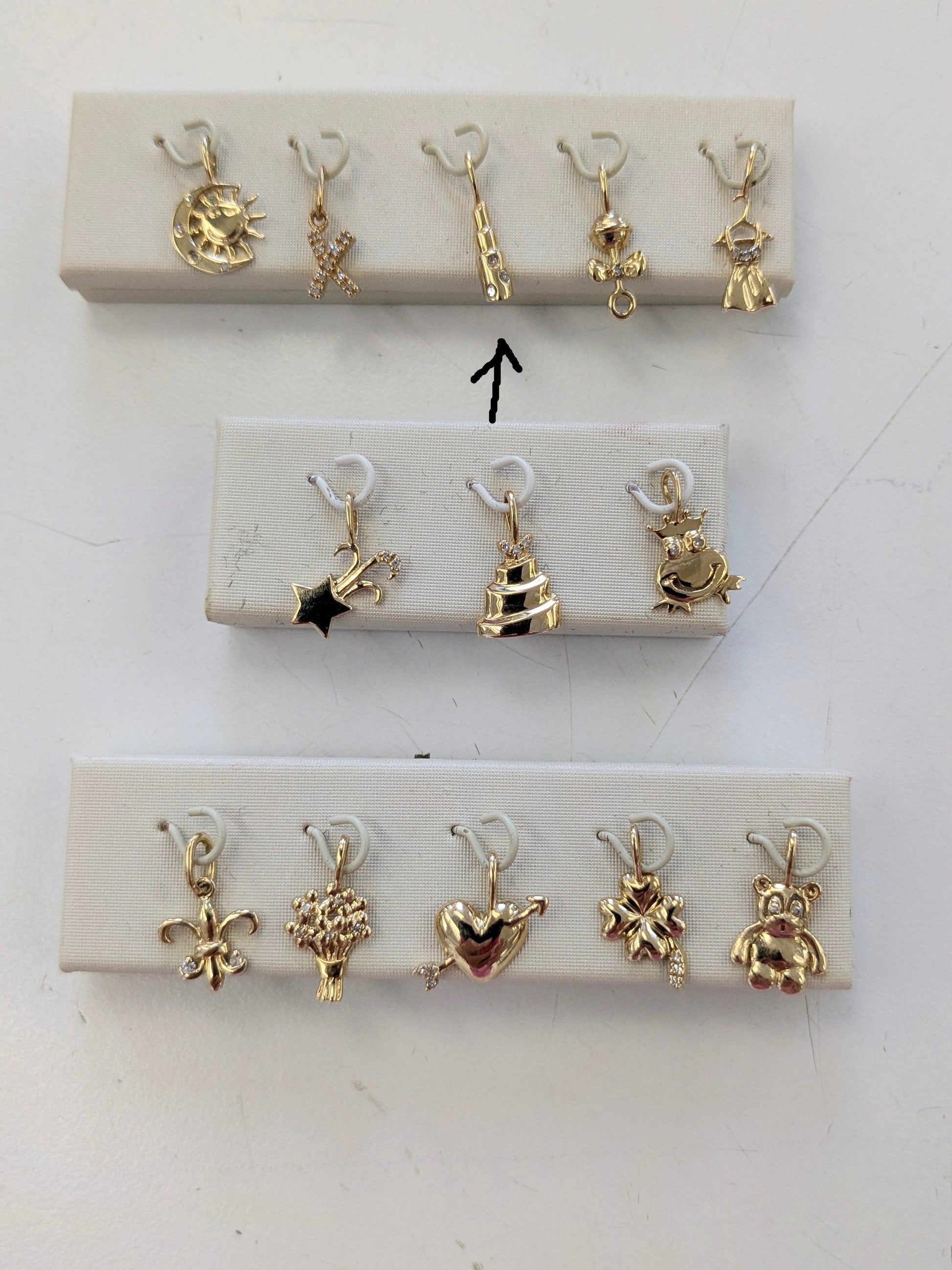 Lipstick gold charm