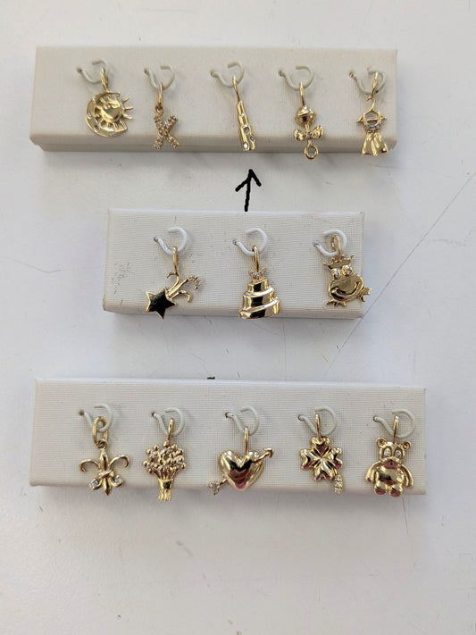 Lipstick gold charm