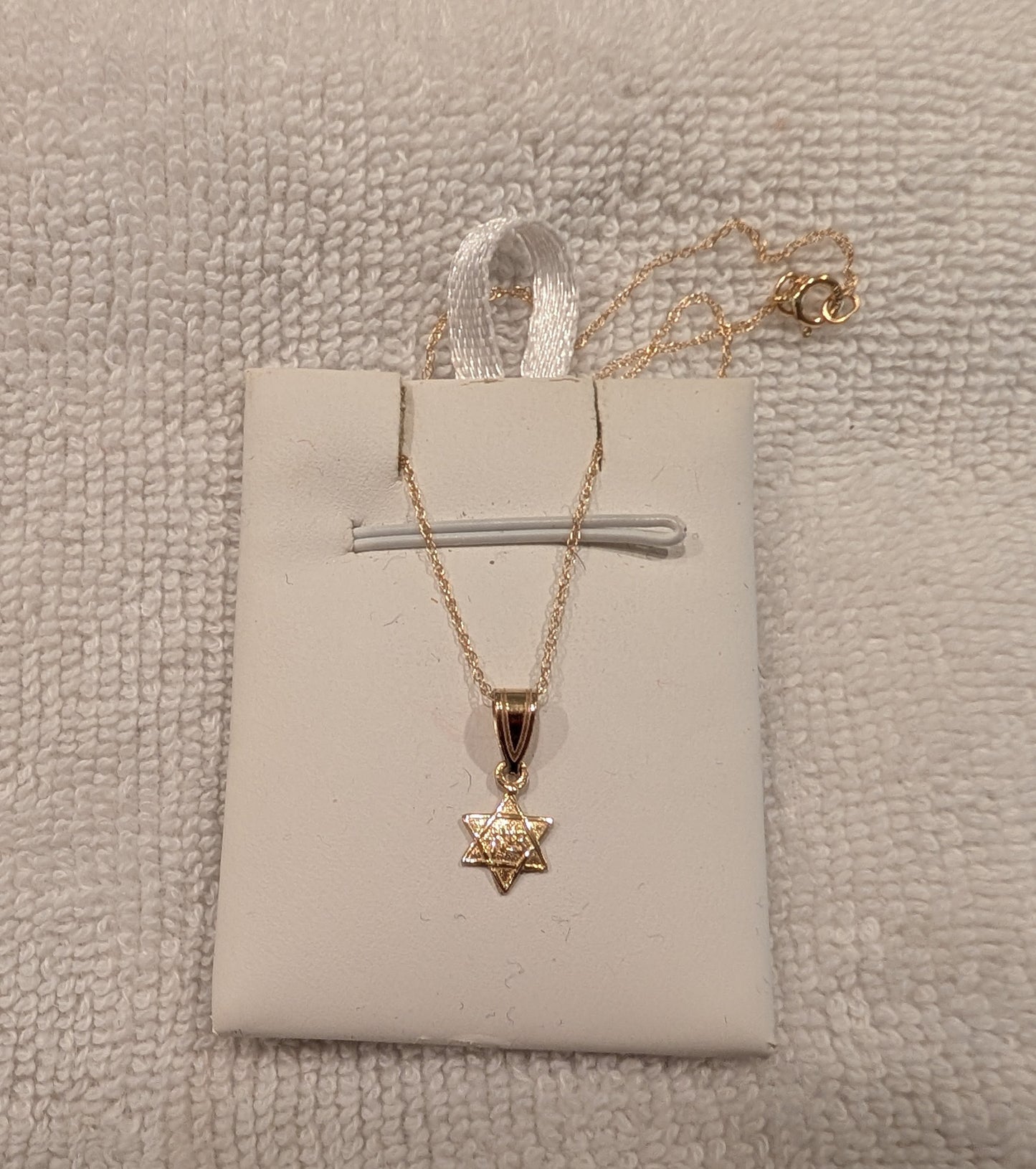 Gold Star of David pendant