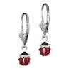 Sterling Children's ladybug  earrings
