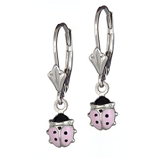 Sterling Children's ladybug  earrings