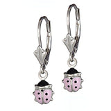 Sterling Children's ladybug  earrings