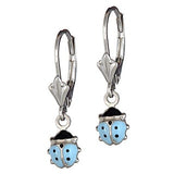Sterling Children's ladybug  earrings