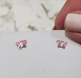 14 KT Children's Butterfly screw back earring