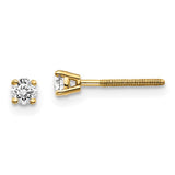 14 KT Children's Diamond Stud earrings