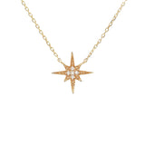 14 KT Happy Star diamond necklace