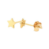 14 KT Baby Star flat stud earrings