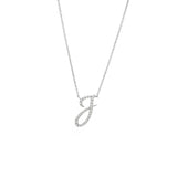 14 KT Script Diamond B Letters Necklace