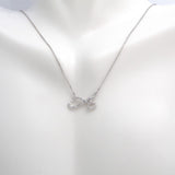 14 KT Script Diamond Initial Necklace