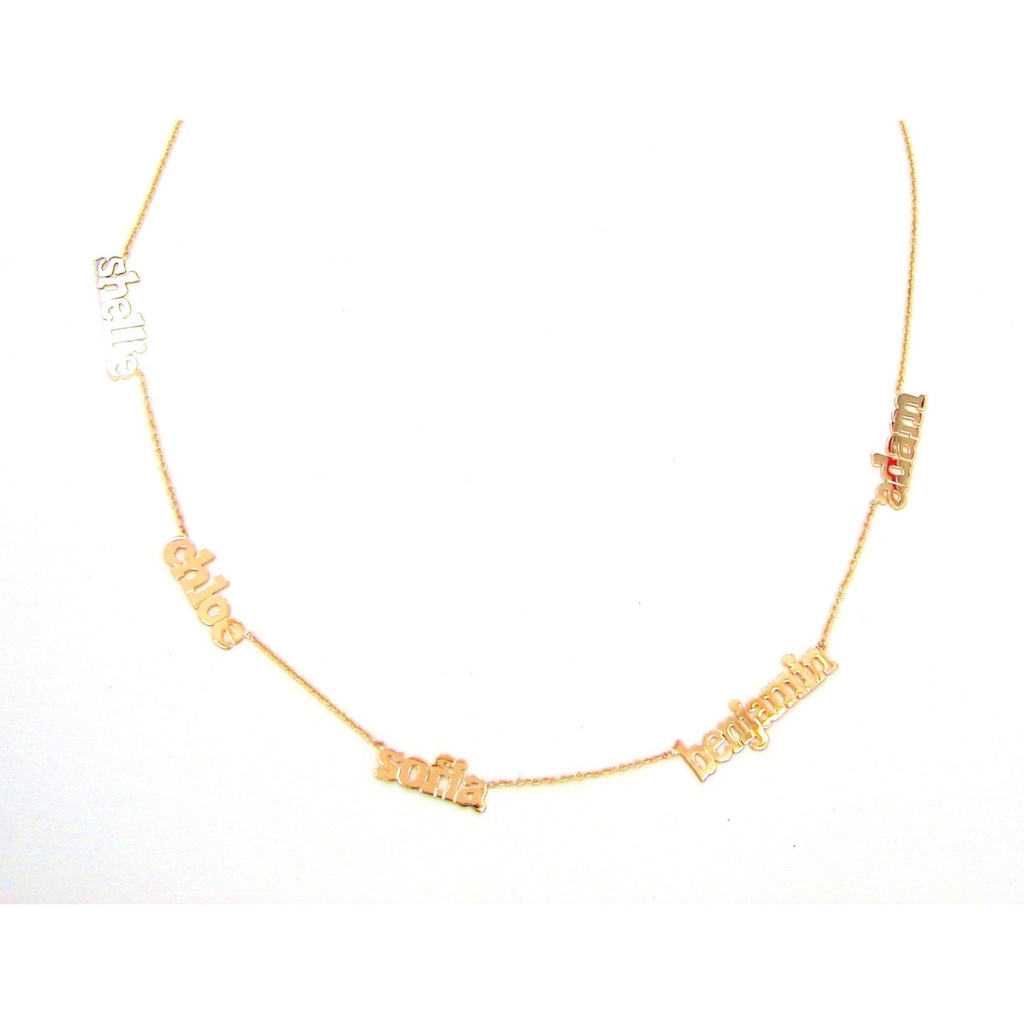 Multi Name sterling silver or gold plated necklaces