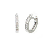 14 KT Baby Diamond huggie earrings