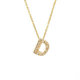 14 KT Diamond Letter Necklace