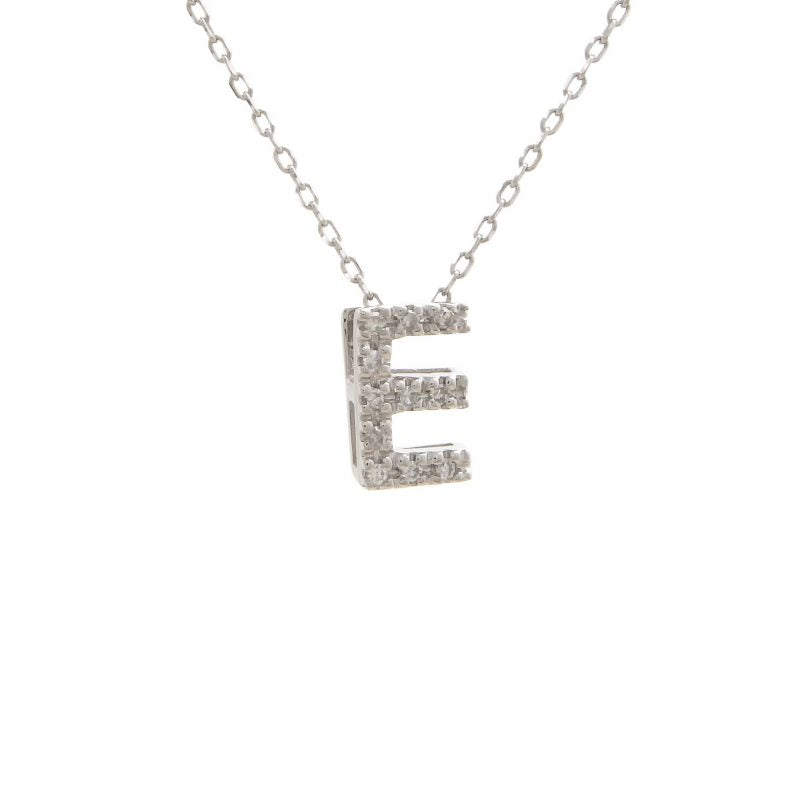14 KT Letter Necklace Diamond A-Z