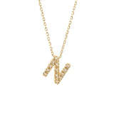 14 KT Diamond Letter Necklace