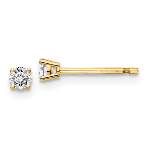14 KT Children's Diamond Stud earrings