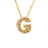 14 KT Diamond Letter Necklace