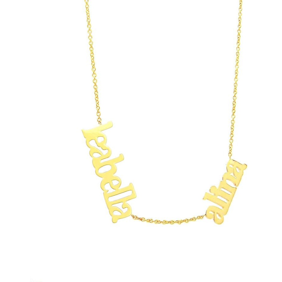Multi Name sterling silver or gold plated necklaces