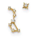 14 KT Children's Little dipper star earrings