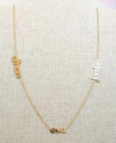 14 KT Name Necklace with diamonds