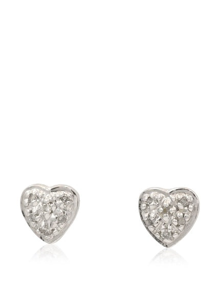14 KT Children's Pave diamond studs