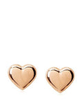 14 KT Children's Heart earrings rose gold