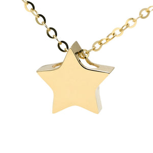 14 KT Slide on star necklace