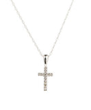 Diamond children's cross necklace