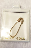 14 KT Safety pin with turkish lucky eyes