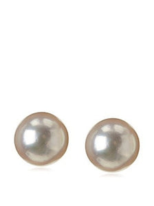 14 KT Children's Pearl 6mm gold clutch back