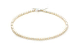 Children's gold pearl necklaces 