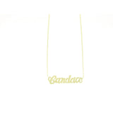 Gold vermeil children's name necklace 15-17 inches