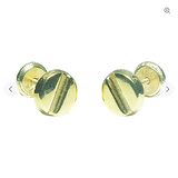 14 KT Nail head earrings screw back