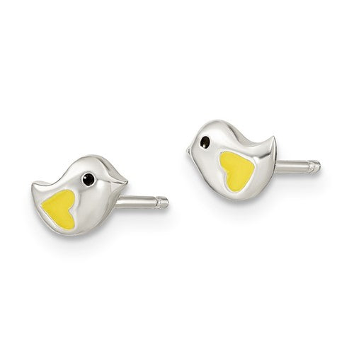 Yellow Bird Necklace and Earrings Set