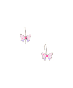 Enameled Butterfly Children's Sterling Silver dangle