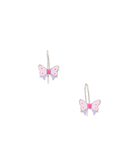 Enameled Butterfly Children's Sterling Silver dangle