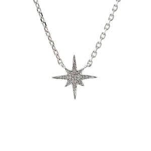 Sterling Diamond North Star Necklace