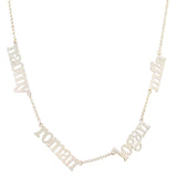 Multi Name sterling silver or gold plated necklaces