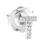 Sterling Teen Diamond Mini Earrings