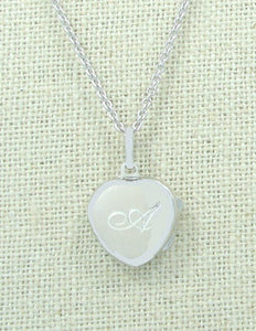 Children's Locket Engraved Script Free Chain