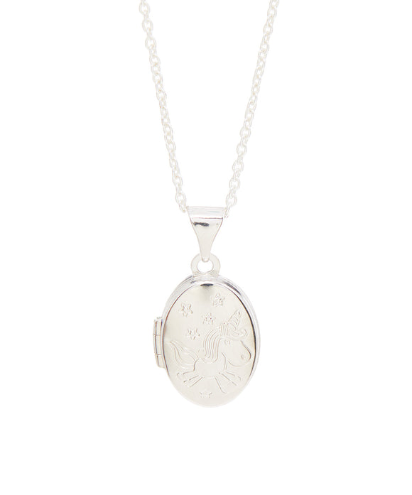 Unicorn Locket Sterling Silver necklace