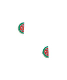 Sterling children's Watermelon slice stud earrings